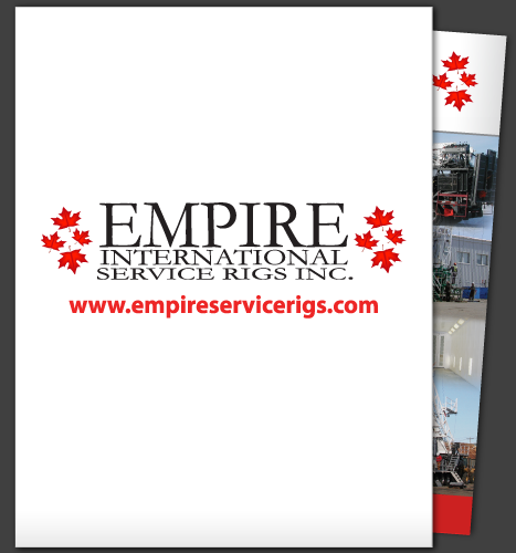 Print, Illustration: Empire Service Rigs Inc. Sales Folder (Back)
