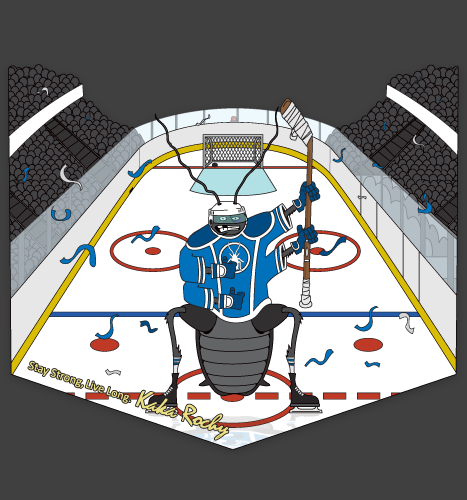Illustration: Hockey Rochy T-Shirt Design
