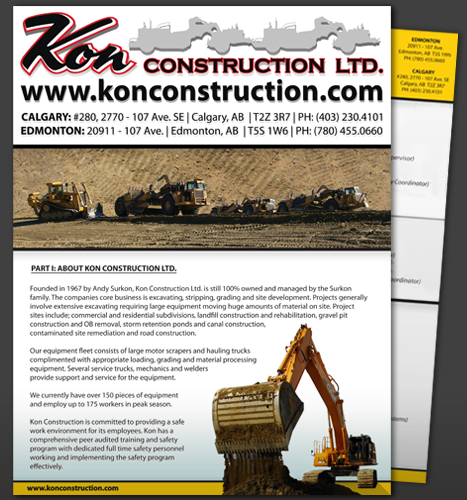 Print, Illustration, Photo Manipulation: Kon Construction Flyer