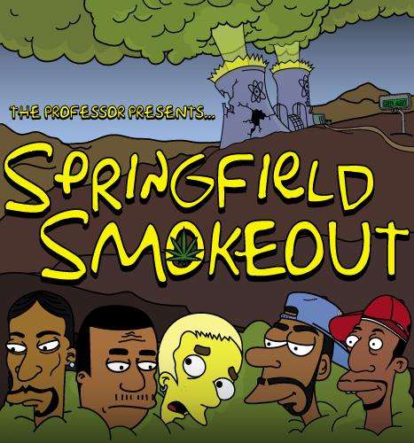 Illustration, Print: Springfield Smokeout CD Cover
