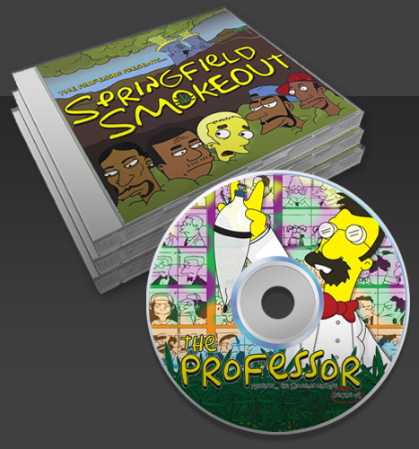 Illustration, Print, Photo Manipulation: Springfield Smokeout CD Artwork