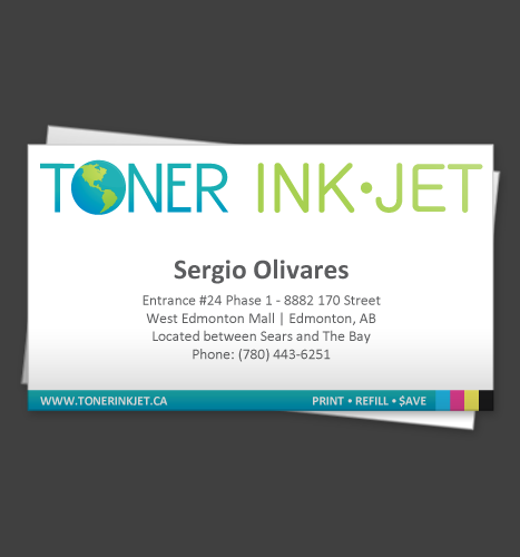 Print, Illustration, Photo Manipulation: Toner Ink Jet Business Cards (Front)