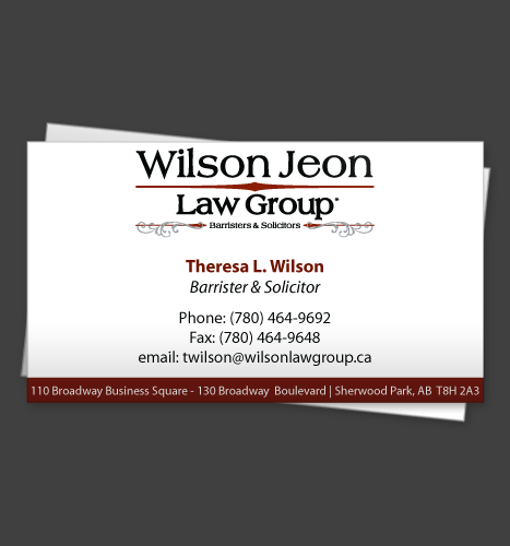 Illustration & Print: Wilson Jeon Law Group Business Card