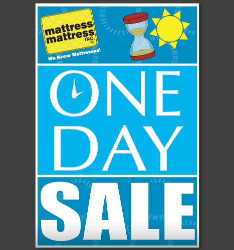 Print, Illustration: One Day Sale Sign