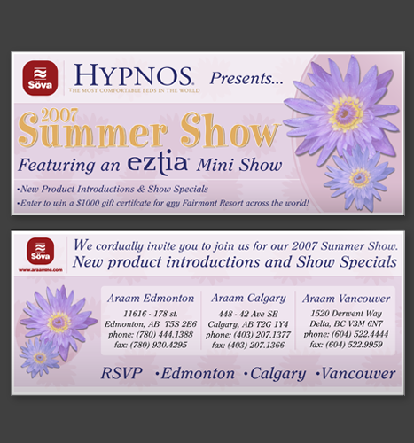 Print, Photo Manipulation, Illustration: Söva / Hypnos Summer Show Invitation.